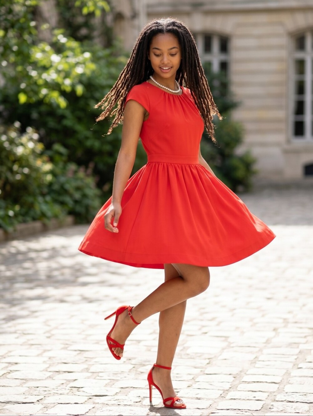 J. Crew Scarlet Midi Dress - Cap Sleeves